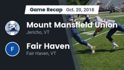 Recap: Mount Mansfield Union  vs. Fair Haven  2018