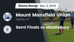 Recap: Mount Mansfield Union  vs. Semi Finals vs Middlebury 2018