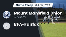 Recap: Mount Mansfield Union  vs. BFA-Fairfax 2020