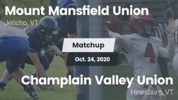 Matchup: Mount Mansfield vs. Champlain Valley Union  2020