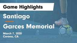Santiago  vs Garces Memorial  Game Highlights - March 7, 2020