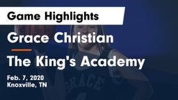 Grace Christian  vs The King's Academy Game Highlights - Feb. 7, 2020