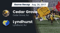 Recap: Cedar Grove  vs. Lyndhurst  2017