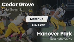 Matchup: Cedar Grove High vs. Hanover Park  2017