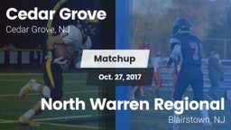 Matchup: Cedar Grove High vs. North Warren Regional  2017