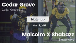 Matchup: Cedar Grove High vs. Malcolm X Shabazz   2017