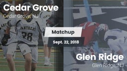 Matchup: Cedar Grove High vs. Glen Ridge  2018