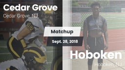 Matchup: Cedar Grove High vs. Hoboken  2018