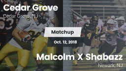 Matchup: Cedar Grove High vs. Malcolm X Shabazz   2018