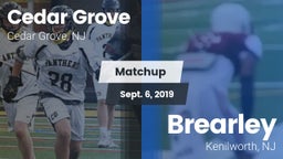 Matchup: Cedar Grove High vs. Brearley  2019
