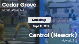 Matchup: Cedar Grove High vs. Central (Newark)  2019