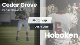 Matchup: Cedar Grove High vs. Hoboken  2019
