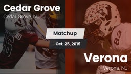Matchup: Cedar Grove High vs. Verona  2019