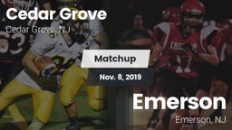 Matchup: Cedar Grove High vs. Emerson  2019