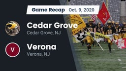 Recap: Cedar Grove  vs. Verona  2020