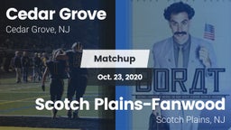 Matchup: Cedar Grove High vs. Scotch Plains-Fanwood  2020