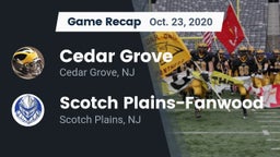 Recap: Cedar Grove  vs. Scotch Plains-Fanwood  2020