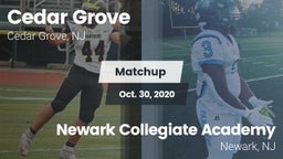 Matchup: Cedar Grove High vs. Newark Collegiate Academy  2020