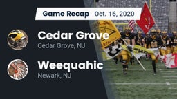 Recap: Cedar Grove  vs. Weequahic  2020