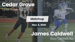 Matchup: Cedar Grove High vs. James Caldwell  2020