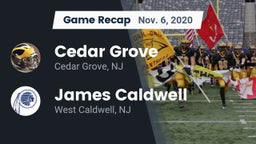 Recap: Cedar Grove  vs. James Caldwell  2020