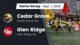 Recap: Cedar Grove  vs. Glen Ridge  2023