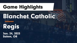 Blanchet Catholic  vs Regis  Game Highlights - Jan. 24, 2023