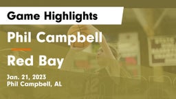 Phil Campbell  vs Red Bay  Game Highlights - Jan. 21, 2023