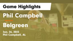 Phil Campbell  vs Belgreen  Game Highlights - Jan. 26, 2023