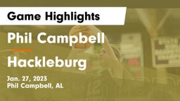 Phil Campbell  vs Hackleburg  Game Highlights - Jan. 27, 2023