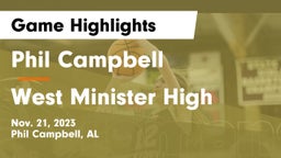 Phil Campbell  vs West Minister High Game Highlights - Nov. 21, 2023