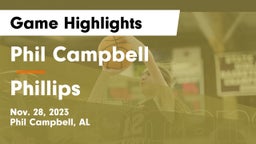 Phil Campbell  vs Phillips  Game Highlights - Nov. 28, 2023