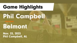 Phil Campbell  vs Belmont  Game Highlights - Nov. 23, 2023