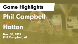 Phil Campbell  vs Hatton  Game Highlights - Nov. 30, 2023