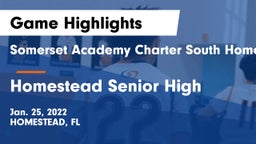 Somerset Academy Charter South Homestead vs Homestead Senior High Game Highlights - Jan. 25, 2022