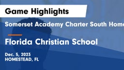 Somerset Academy Charter South Homestead vs Florida Christian School Game Highlights - Dec. 5, 2023