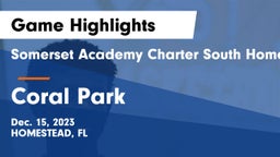 Somerset Academy Charter South Homestead vs Coral Park Game Highlights - Dec. 15, 2023