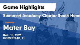 Somerset Academy Charter South Homestead vs Mater Bay Game Highlights - Dec. 18, 2023