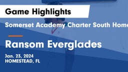 Somerset Academy Charter South Homestead vs Ransom Everglades  Game Highlights - Jan. 23, 2024