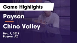 Payson  vs Chino Valley Game Highlights - Dec. 7, 2021