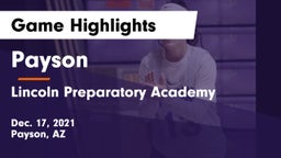 Payson  vs Lincoln Preparatory Academy Game Highlights - Dec. 17, 2021