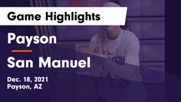 Payson  vs San Manuel Game Highlights - Dec. 18, 2021