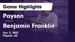 Payson  vs Benjamin Franklin  Game Highlights - Jan. 5, 2022