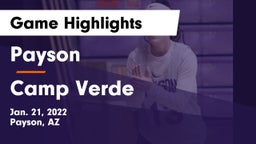 Payson  vs Camp Verde  Game Highlights - Jan. 21, 2022