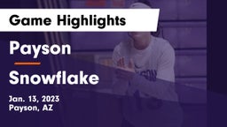 Payson  vs Snowflake  Game Highlights - Jan. 13, 2023