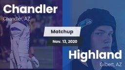 Matchup: Chandler  vs. Highland  2020
