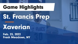 St. Francis Prep  vs Xaverian  Game Highlights - Feb. 23, 2022