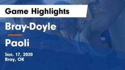 Bray-Doyle  vs Paoli  Game Highlights - Jan. 17, 2020
