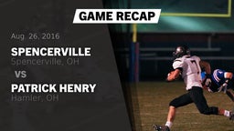Recap: Spencerville  vs. Patrick Henry  2016