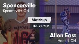 Matchup: Spencerville High vs. Allen East  2016